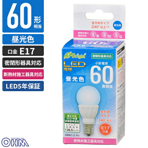 ŵ LEDŵ  E17 60  LDA6D-G-E17 IS22