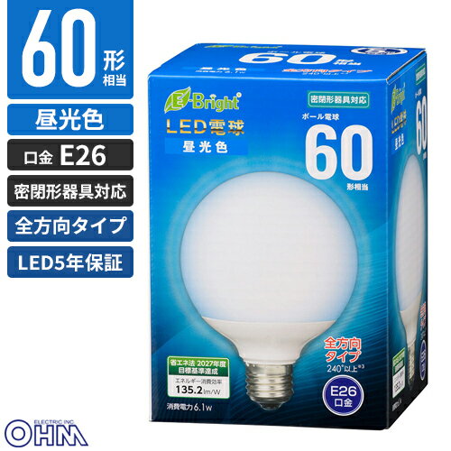 ŵ 5ǯݾ LEDŵ ܡŵ E26 60   LDG6D-G AG24