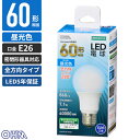 オーム電機 LED電球 E26 60形相当 昼光色 LDA7D-G AG52