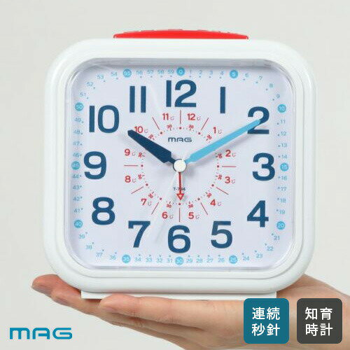 ノア精密 MAG マグ 知育目覚まし時計 おきてよ~める T-784 WH-Z☆★
