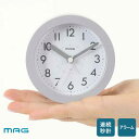 ノア精密 MAG マグ 電子音目覚まし時計 ルント グレー T-640 GY-Z(3)