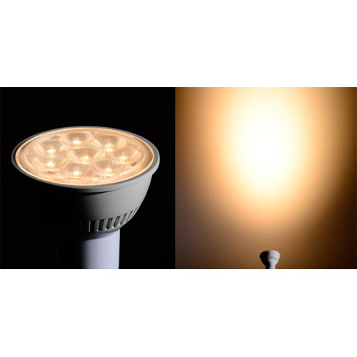 monoのオーム電機 LED電球 ハロゲンランプ E11 電球色 6.7W 600lm 中角タイプ 61mm 調光器対応 LDR7L-M-E11/D 11｜アングル3