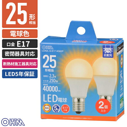 �������ŵ� LED�ŵ� ����E17 25������ �ŵ忧 2���� LDA2L-G-E17 AG62P