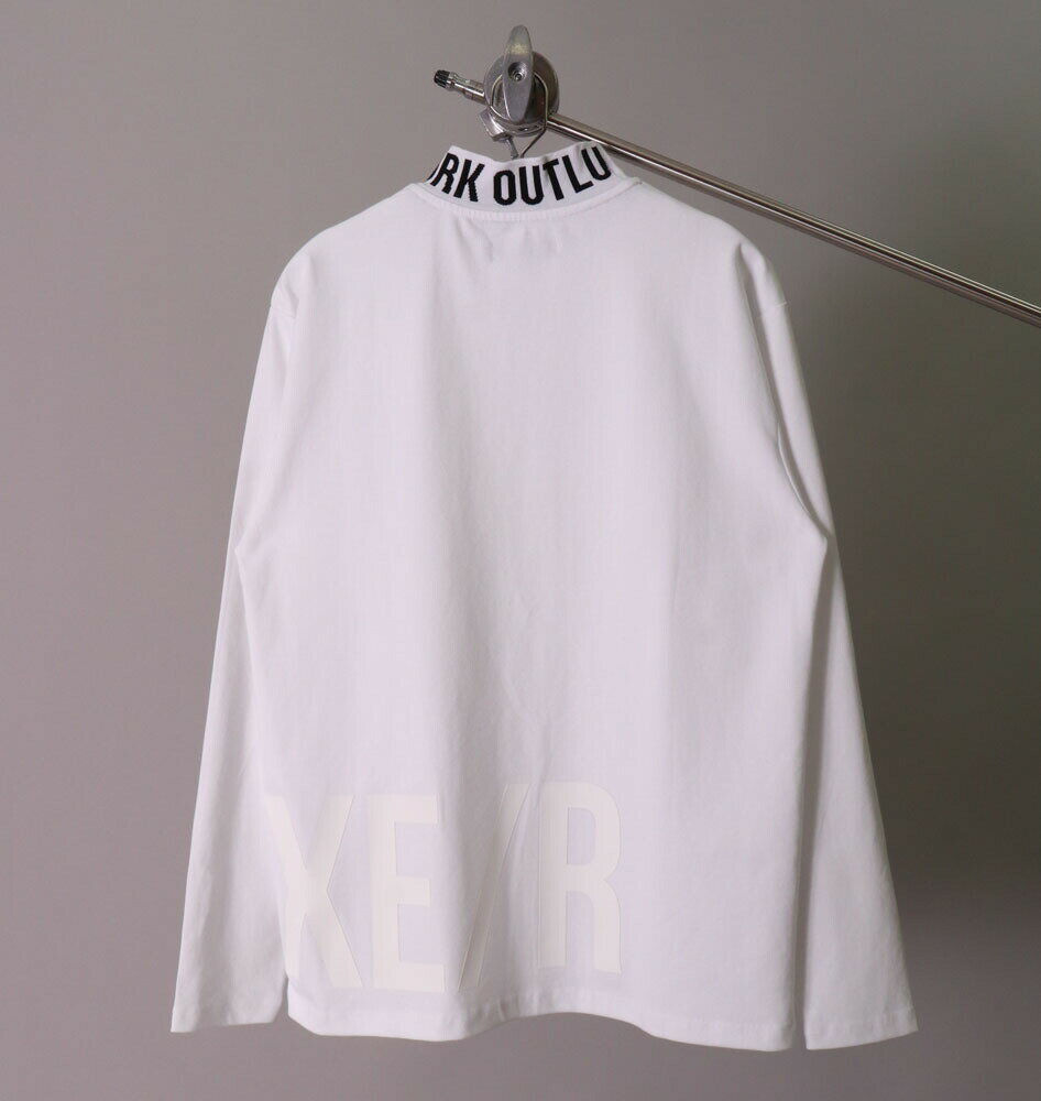 TシャツロンTメンズレディース長袖ラグジュゴルフLUXE/RGOLFロゴモックネックハイネックストレッチユニセックス