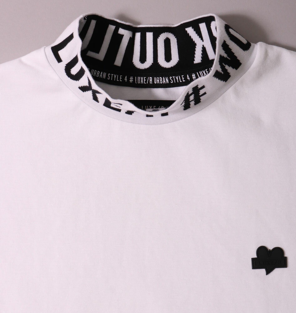 TシャツロンTメンズレディース長袖ラグジュゴルフLUXE/RGOLFロゴモックネックハイネックストレッチユニセックス