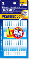 ハブラシが届きにくい歯と歯の間などの食べカス等を除去し、ムシ歯や歯周病予防に効果があります。 ・ ブラシ部分に金属（ワイヤー）を使用していません。 やわらかい使用感で歯や歯ぐきにやさしい使い心地。 ・ 狭い歯間にもスムーズに挿入できる先端先細加工。 ・ ブラシ部分は伸縮性に富むので、狭い歯間や広い歯間にもなめらかにフィットします。 ・ ゴム状のブラシが歯ぐきをマッサージし、歯ぐきの健康を助けます。 こんな方におすすめ ・ 歯と歯の間などの歯垢を清掃したい方 ・ 今までの歯間清掃具で歯や歯ぐきを傷つけたり不快感を感じたことのある方 ・ 歯や歯ぐきを傷つけそうで今までの歯間清掃具を使うのに不安を感じる方 ・ 歯槽膿漏や歯周病のため歯ぐきへの影響に不安を感じる方 ・ 歯ぐきをマッサージしたい方　