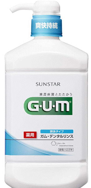【送料無料】ガム　デンタルリンス（爽快タイプ）960ml