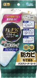 【送料無料】キレキラ！バスクリーナー 徹底キレイ ウエットシート　12枚