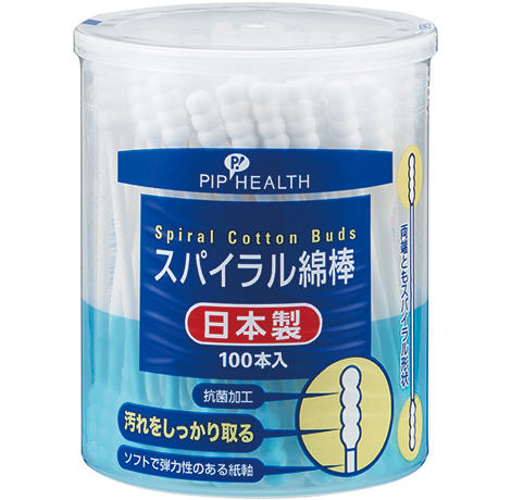 【合算3300円以上で注文可能】ピップ スパイラル綿棒 100本入
