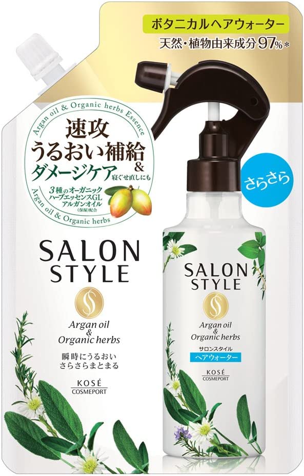 【送料無料】コーセー サロンスタイル　ボタニカル　トリートメント　ヘアウォーター　さらさら　つめかえ用　450ml