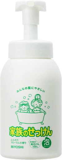 【送料無料】ミヨシ石鹸 家族のせっけん泡ボディソープ 本体 600ml 【送料無料】ミヨシ石鹸 家族のせっけん泡ボディソープ 本体 600ml