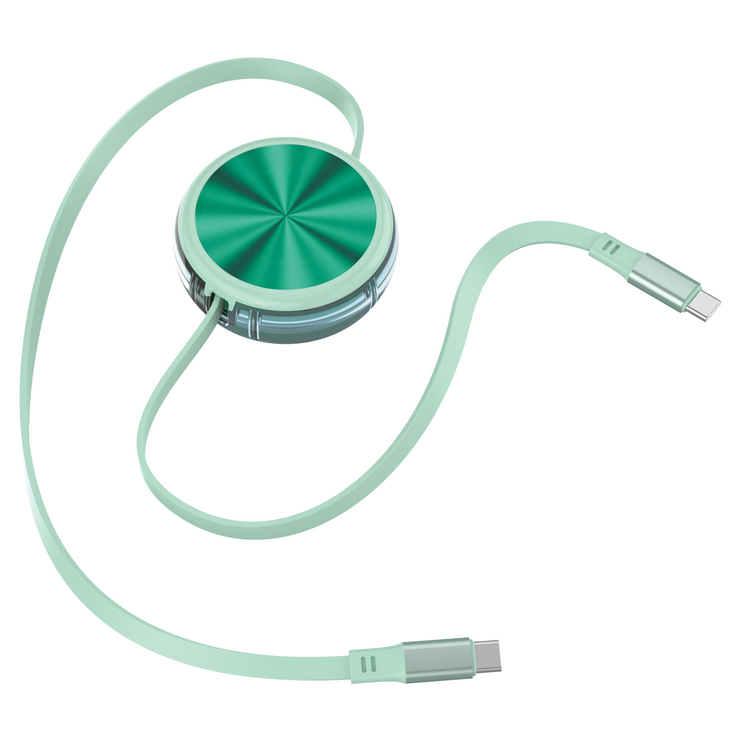 【送料無料】ALL CANDY BaumCable アップルグリーン (AC-CCR-CC75GR) コードリール式充電ケーブル