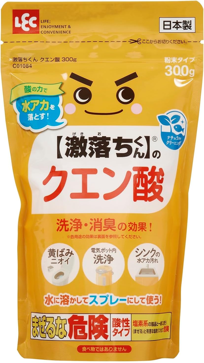 Powdered Detergent - 【合算3300円以上で注文可能】レック 激落ちくん クエン酸 粉末 300g