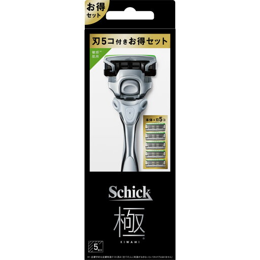【Schick】シック 極 KIWAMI キワミ 敏感肌用 コンボパック ホルダー 本体(刃付き)+替刃4個入 【Schick】シック 極 KIWAMI キワミ 敏感肌用 コンボパック ホルダー 本体(刃付き)+替刃4個入