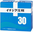 製品の特徴 今すぐに出したい便秘に。 使用上の注意 ■してはいけないこと 連用しないで下さい。 　（常用すると，効果が減弱し（いわゆる“なれ””が生じ）薬剤にたよりがちになります。） ■相談すること 1．次の人は使用前に医師，薬剤師又は登録販売者に相談して下さい。 　（1）医師の治療を受けている人。 　（2）妊婦又は妊娠していると思われる人。 　（流早産の危険性があるので使用しないことが望ましい。） 　（3）高齢者。 　（4）次の症状のある人。 　　はげしい腹痛，悪心・嘔吐，痔出血 　（5）次の診断を受けた人。 　　心臓病。 2．2〜3回使用しても排便がない場合は，使用を中止し，この文書を持って医師，薬剤師又は登録販売者に相談して下さい。 その他の注意 ■その他の注意 次の症状があらわれることがあります。 　立ちくらみ，肛門部の熱感，腹痛，不快感 効能・効果 便秘 用法・用量 12歳以上：1回1個（30g）を直腸内に注入して下さい。 それで効果のみられない場合には，さらに同量をもう一度注入して下さい。 〔2本目を使用の際は，1時間あけた方が効果的です。〕 用法関連注意 （1）用法・用量を厳守して下さい。 （2）本剤使用後は，便意が強まるまで，しばらくがまんして下さい。 　（使用後すぐに排便を試みると薬剤のみ排出され，効果がみられないことがあります。） （3）12歳未満の小児には，使用させないで下さい。 （4）無理に挿入すると，直腸粘膜を傷つけるおそれがあるので注意して下さい。 （5）冬季は容器を温湯（40℃位）に入れ，体温近くまで温めると快適に使用できます。 （6）浣腸にのみ使用して下さい。（内服しないで下さい。） 成分分量 1個(30g)中 　　 成分 分量 グリセリン 15g 添加物 ベンザルコニウム塩化物，精製水 保管及び取扱い上の注意 （1）直射日光の当たらない涼しい所に保管して下さい。 （2）小児の手の届かない所に保管して下さい。 （3）他の容器に入れ替えないで下さい。（誤用の原因になったり品質が変わる。） （4）使用期限を過ぎた製品は使用しないでください。 消費者相談窓口 会社名：イチジク製薬株式会社 問い合わせ先：お客様相談室 電話：03-3829-8214（直通） 受付時間：9時〜17時（土，日，祝日を除く） 製造販売会社 イチジク製薬（株） 会社名：イチジク製薬株式会社 住所：東京都墨田区東駒形4-16-6 剤形 挿入剤 リスク区分 第2類医薬品 広告文責 有限会社シンエイ 電話：077-545-7302