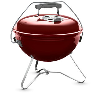 バーベキュー コンロ スモーキージョープレミアム 限定色:真紅 炭 チャコール BBQ グリル 蓋付き キャンプ 卓上 2-4人用 1123008 ウェーバー 【10年保証/送料無料】通販格安セール情報 楽天 通販