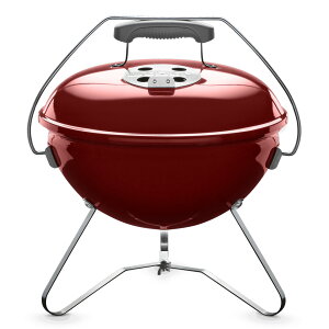 バーベキュー コンロ スモーキージョープレミアム 限定色:真紅 炭 チャコール BBQ グリル 蓋付き キャンプ 卓上 2-4人用 1123008 ウェーバー 【10年保証/送料無料】通販格安セール情報 楽天 通販