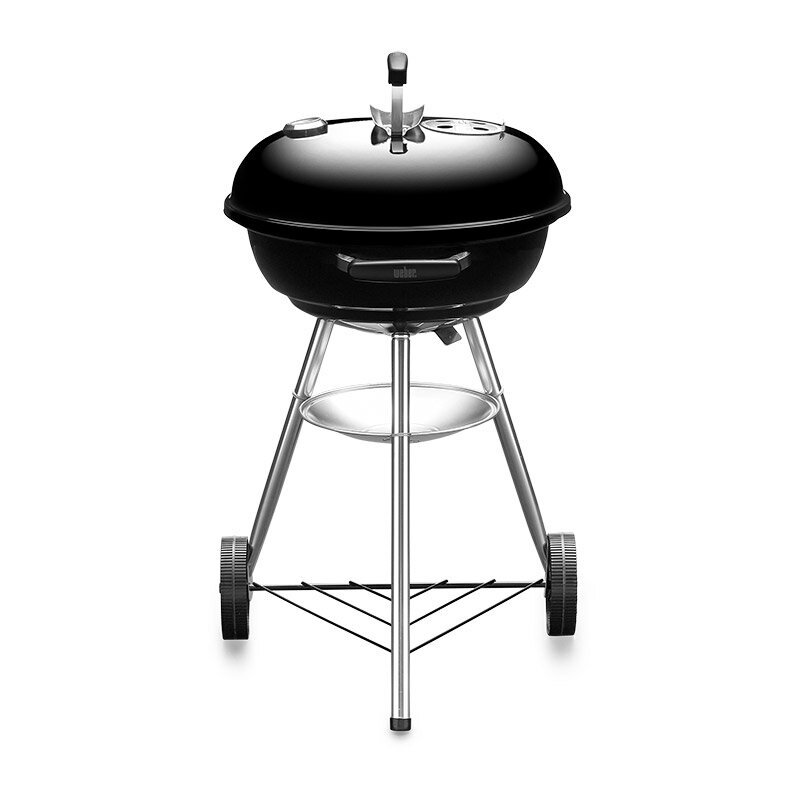 バーベキュー コンロ 47cm コンパクトケトル キャンプ 炭 チャコール BBQ グリル 蓋付き 6-8人用 1221308 / 温度計付き ウェーバー 【10年保証/送料無料】通販格安セール情報 楽天 通販