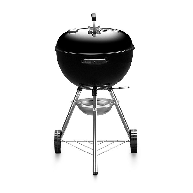 バーベキュー コンロ 47cm オリジナルケトル キャンプ 炭 チャコール BBQ グリル 蓋付き 6-8人用 1241308 / 温度計付き ウェーバー 【10年保証/送料無料】