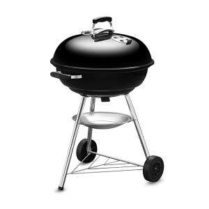 バーベキュー コンロ 57cm コンパクトケトル キャンプ 炭 チャコール BBQ グリル 蓋付き 10-12人用 1321308 / 温度計付き ウェーバー 【10年保証/送料無料】通販格安セール情報 楽天 通販