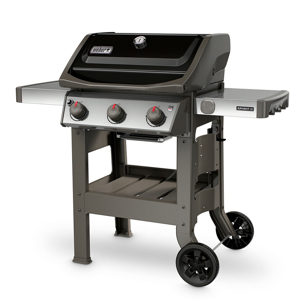 バーベキューコンロスピリットIIE3103バーナー黒ガスBBQグリル蓋付き大型45010008ウェーバー【10年保証/送料無料】
