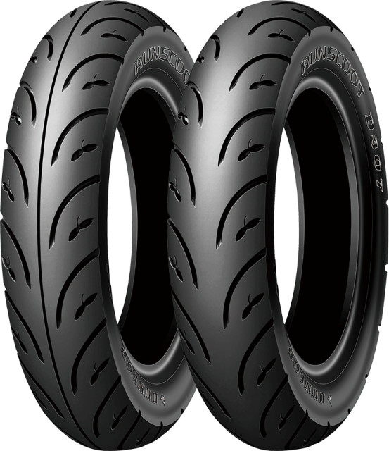 DUNLOP(ダンロップ) バイク タイヤ 【セット売り】RUNSCOOT 前 D307F 90/90-14 TL 後 D307A 100/90-14 TL PCX(JF28/JF56)｜PCX150(KF12/KF18)