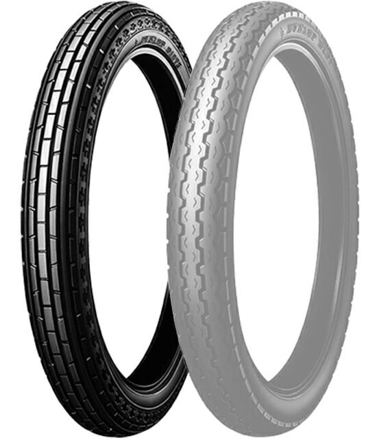 DUNLOP ダンロップ D107 フロント 【2.50-17 38L (4PR) WT】 タイヤ スーパーカブ90 ベンリィ90S K90 コレダスクランブラー