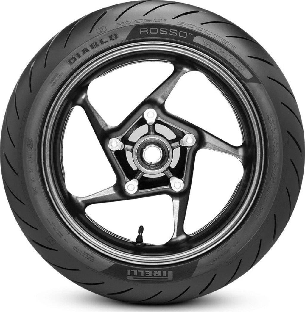 PIRELLI �ԥ�� DIABLO ROSSO SCOOTER ��120/70 R 17 M/C 58H TL�� �ǥ����֥� ���å� ���������� ������ ��������ɥ����䡦����������/�ߥ˥Х��� ��������ɥ�����