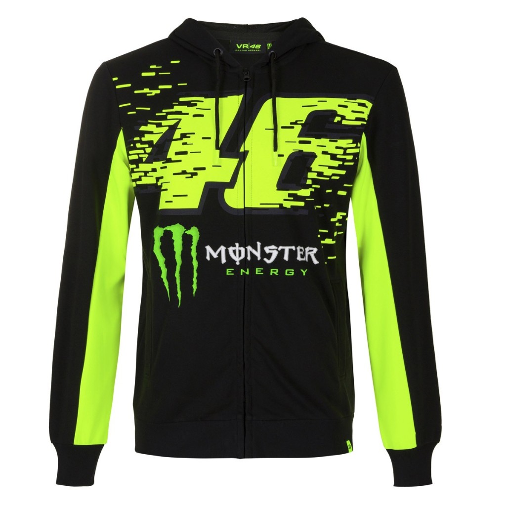 US YAMAHA 北米ヤマハ純正アクセサリー VR46 Monster Full Zip Hooded Fleece フーディー サイズ：X-Large