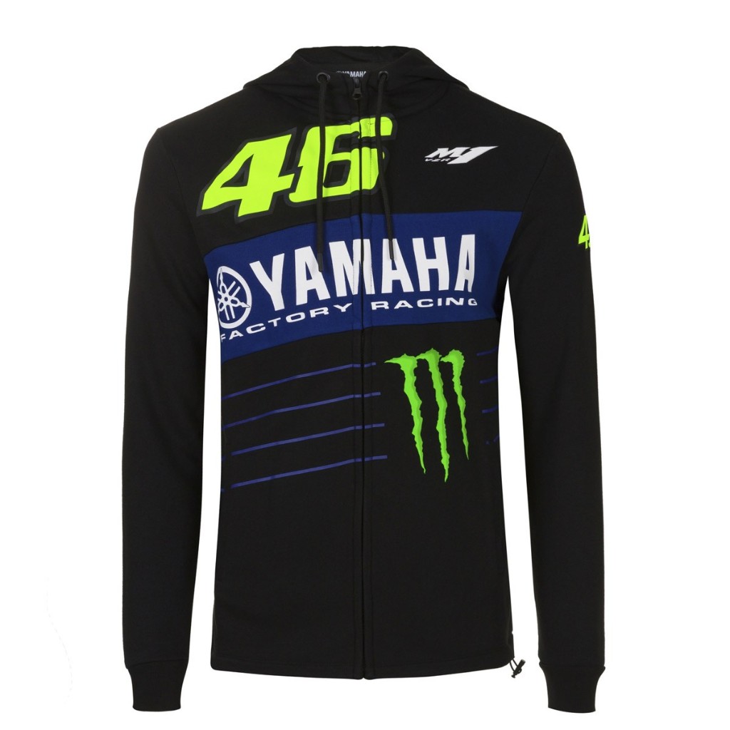 US YAMAHA 北米ヤマハ純正アクセサリー VR46 Power Monster Racing Full Zip Hoodie フーディー サイズ：X-Large