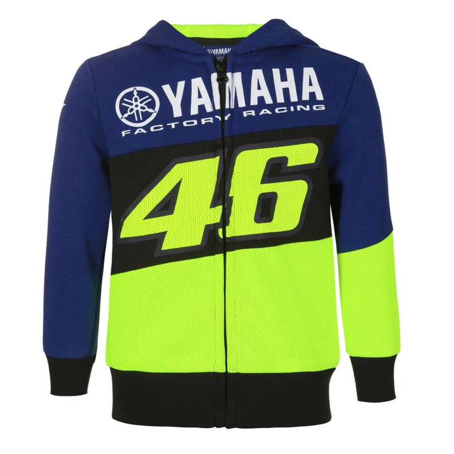 US YAMAHA 北米ヤマハ純正アクセサリー Yamaha VR46 Racing Full Zip Hooded Fleece フリース ユース サイズ：Youth 3X-Large