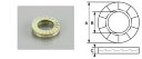 K-CON キタココンビニパーツ ノルトロックワッシャー M5（クロメート） スタンダード／サイズ：(外径/A)Φ9.0×(内径/B)Φ5.4×(厚み/C)1.8mm