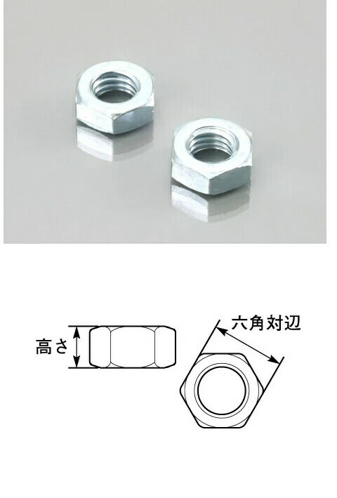 K-CON キタココンビニパーツ 六角ナット サイズ：M3／P0.5×(高さ)1.5×(六角対辺)5.5