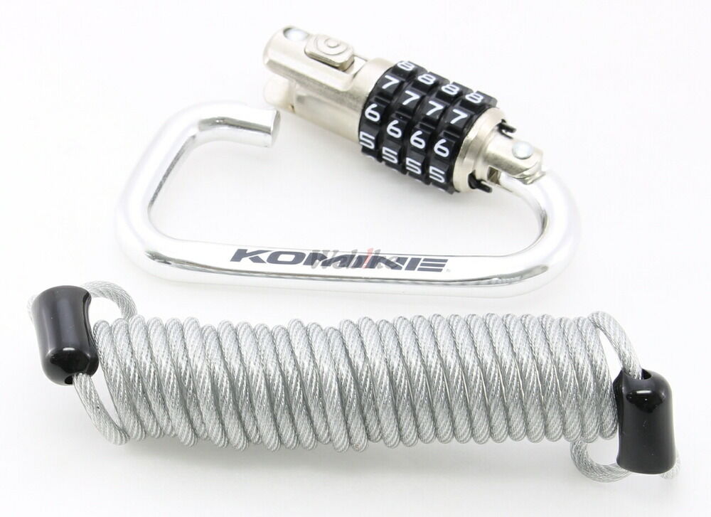 KOMINE コミネ LK-115 カラビナワイヤーロック ワイヤーロック 保管・盗難防止用品