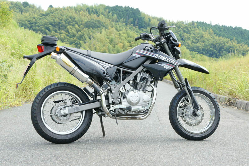 Other - 月木レーシング ツキギレーシング TRエキゾーストシステム チタンサイレンサー Φ100×300 Dトラッカー125 KAWASAKI カワサキ フルエキゾーストマフラー マフラー