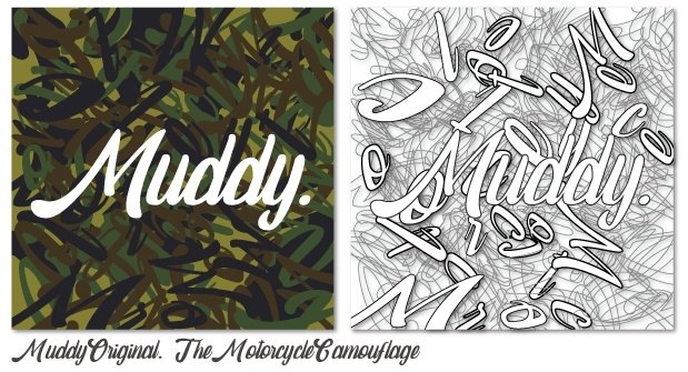 GOODS グッズ Muddy Camouflage 10.0oz HOODIE サイズ：M