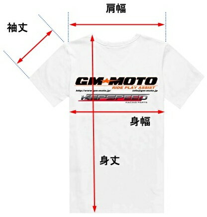 GM-MOTO ジーエムモト GM-MOTO＆KEPSPEED ロゴ入りTシャツ Tシャツ アパレル