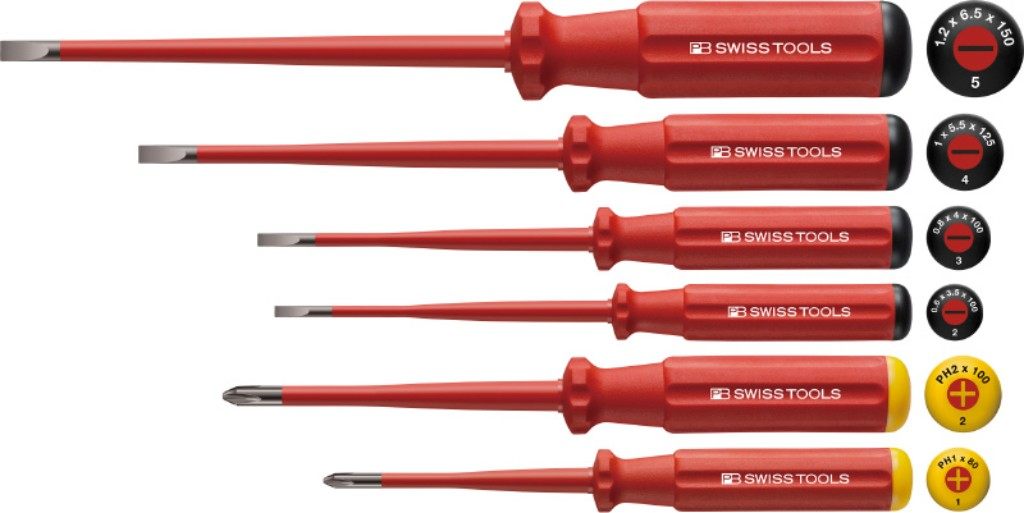 PB ピービー クラシックVDEスリムグリップ 絶縁ドライバーセット(プラス・マイナス) セット工具