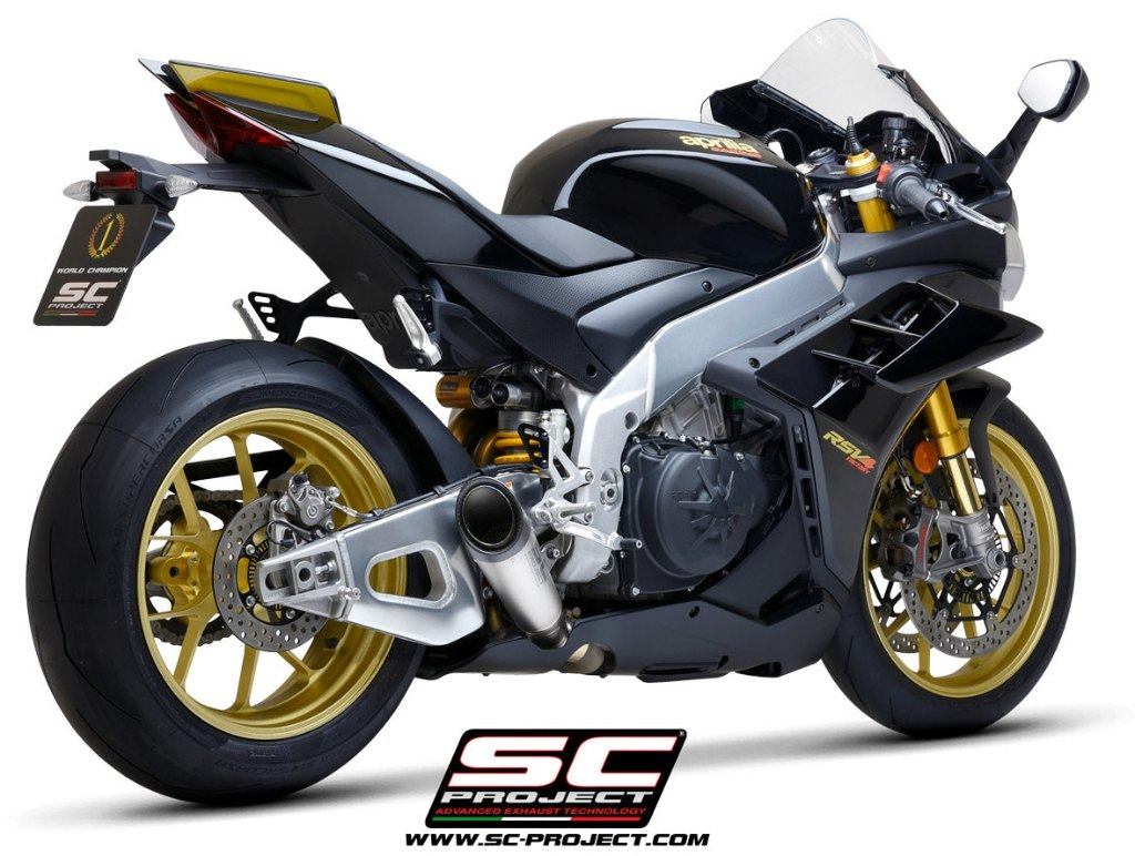 APRILIA - SC-PROJECT SCプロジェクト S1 スリップオンサイレンサー＆フルチタンリンクパイプ RSV4 FACTORY TUONO V4 APRILIA アプリリア スリップオンマフラー マフラー