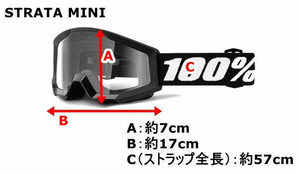 100％ ヒャクパーセント 【キッズ】【ゴーグル】STRATA MINI[ストレータミニ] 2