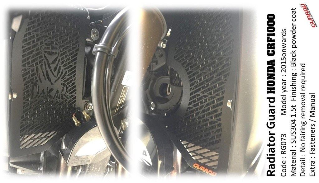 GUARDO ガルドー Stainless Steel Radiator Guard CRF1000L Africa Twin CRF1000L アフリカツイン HONDA ホンダ