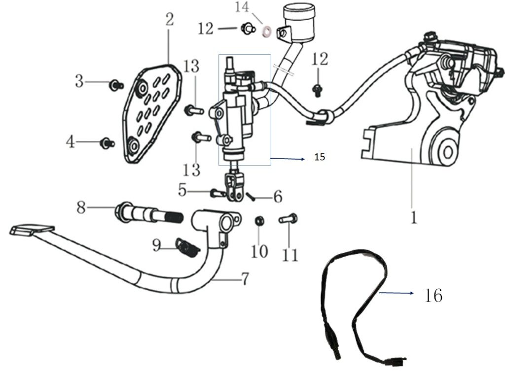 楽天ウェビック　楽天市場店GPX純正部品 ジーピーエックス純正部品 Rr. Break pedal Legend250Twin GPX GPX