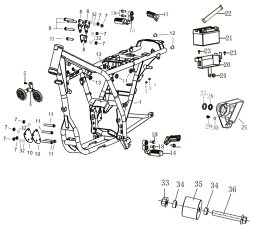 GPX純正部品 ジーピーエックス純正部品 Hexagon headed bolt M8×55 Legend250Twin GPX GPX