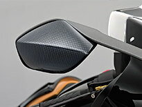 Mirror 大きいモーターバイクサイドリアビューミラーM10 10mm右＆左手の糸のペア LARGE Motorbike Side Rear View Mirrors M10 10mm Right & Left Hand Thread PAIR