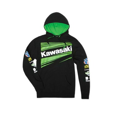 US KAWASAKI 北米カワサキ純正アクセサリー レース チャンピオンプルオーバー フーディースウェットシャツ【Race Champ Pullover Hooded Sweatshirt】 サイズ：LG