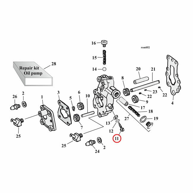 MCS エムシーエス チェーン オイラーアジャスタースクリュー (マイナス)【CHAIN OILER ADJ SCREW (SLOTTED)】 33-64 68-E83 B．T．；70-76 XL；32-73 45'SV(NU)