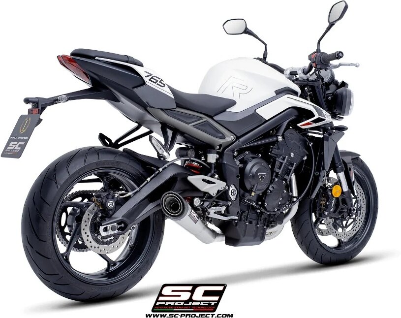 SC-PROJECT SCプロジェクト フルエキゾーストシステム 3-1 ＆ S1 サイレンサー STREET TRIPLE 765 RS R TRIUMPH トライアンフ フルエキゾーストマフラー マフラー