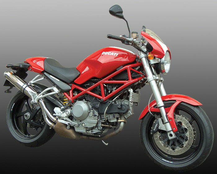 techserfu テックサーフ [ZEEX SLIP-ON SUPER STINLESS MUFFLER]ジークス スリップオン スーパーステンレス マフラー Monster S2R 800 1000 DUCATI ドゥカティ スリップオンマフラー サイレンサーアウター素材：ポリッシュチタン