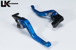 U-KANAYA ユーカナヤ GPタイプ アルミビレットレバーセット MT-07 YAMAHA ヤマハ レバーカラー：マットブルー / アジャスターカラー：マットチタンカラー / レバータイプ：ショート(レバー部全長143mm)