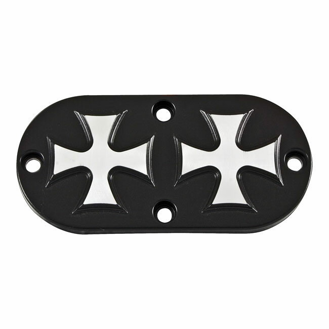 HELLS KITCHEN CHOPPERS ヘルズキッチンチョッパーズ インスペクションカバー MALTESE CROSS【INSPECTION COVER CROSS】 99-06 TCA/B EXCL 2006 DYNA HARLEY-DAVIDSON ハーレーダビッドソン その他エンジンカバー エンジンパーツ エンジン